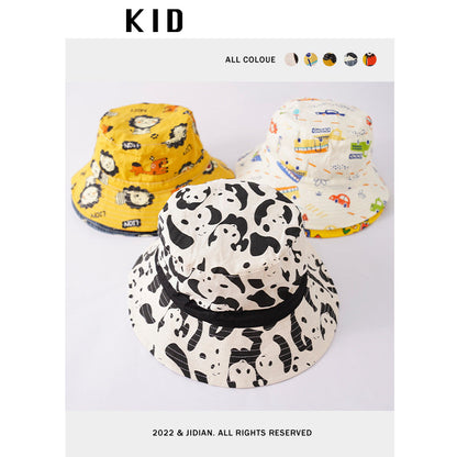Cotton Cartoon Animal Kids Bucket Hat