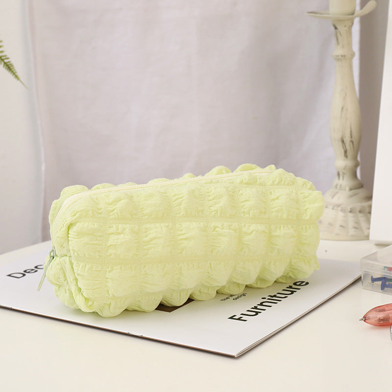 Large Capacity Puff Polyester Pencil Case