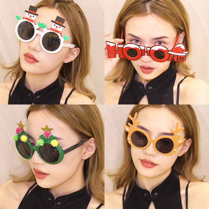 Wholesale ABS Decorative Christmas Glasses