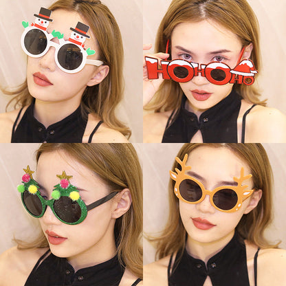 Wholesale ABS Decorative Christmas Glasses