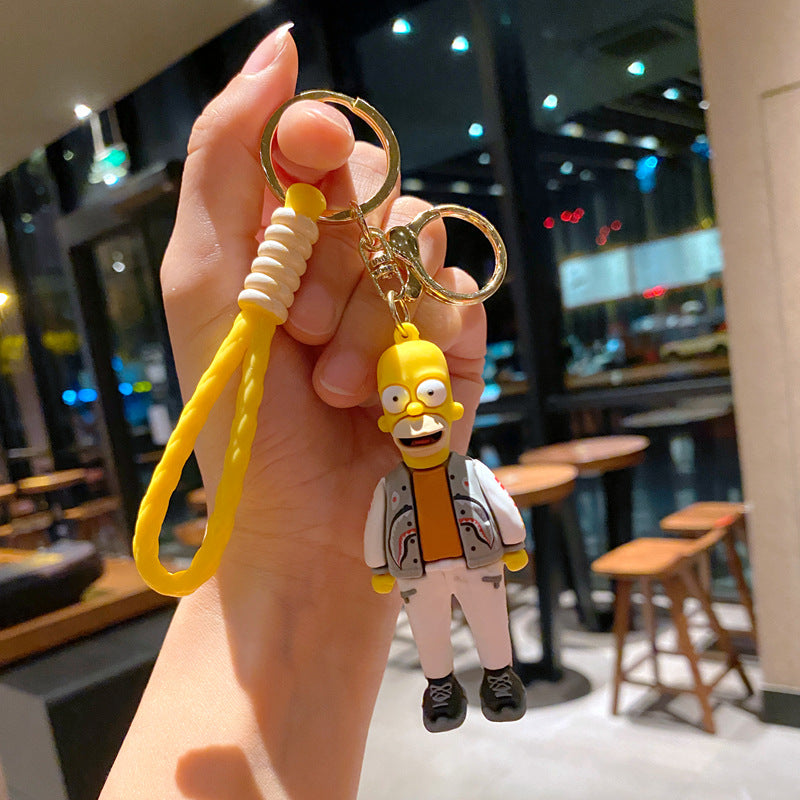 Cartoon Cute PVC Soft Keychains Silicone Creative Keychain