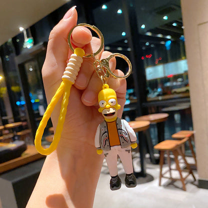 Cartoon Cute PVC Soft Keychains Silicone Creative Keychain