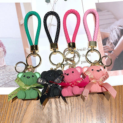 Cartoon Bear PVC Soft Keychain Creative Keychain