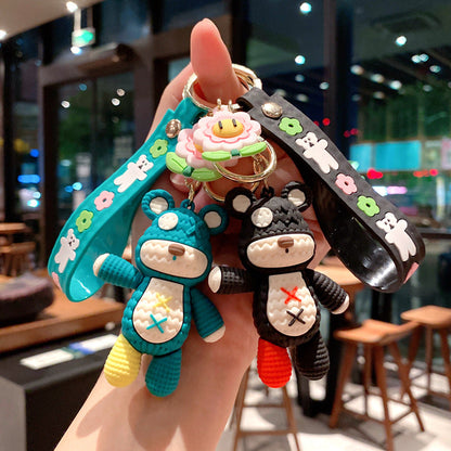 Cartoon Woolen Bear Cute Keychain