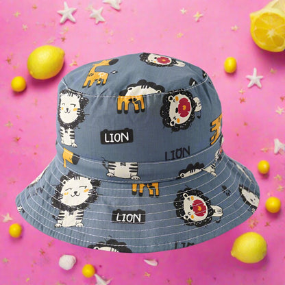 Cotton Cartoon Animal Kids Bucket Hat