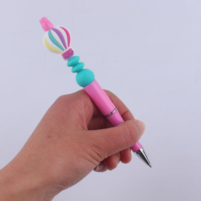 Beadable Pens Hot Air Balloon Beads Plastic Ballpoint