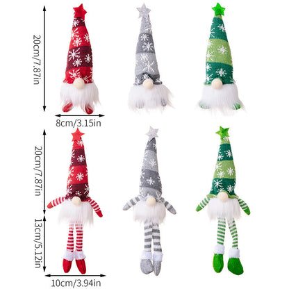 Christmas Decorations Faceless Doll Forest Old Man Snowflake