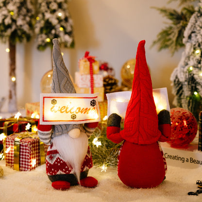 Christmas Lantern Sign Fabric Figurine Ornaments
