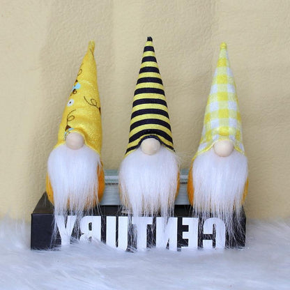 Bee Festival Faceless Doll Fabric Ornaments