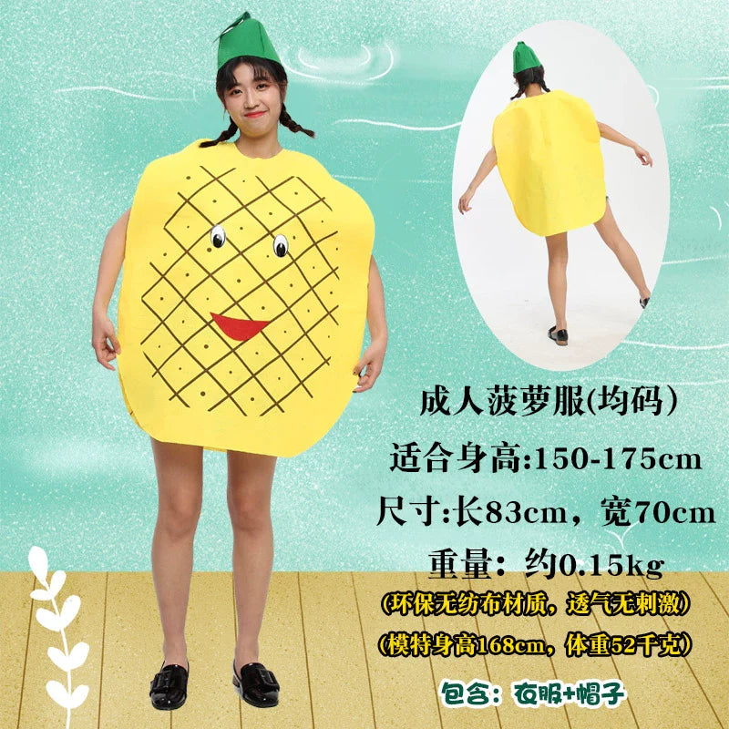 Children's Fruit and Vegetable Costume Environmental-Friendly
