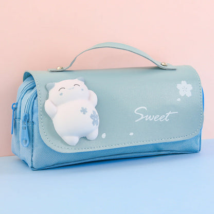 Canvas 3D Decompression Pencil Case