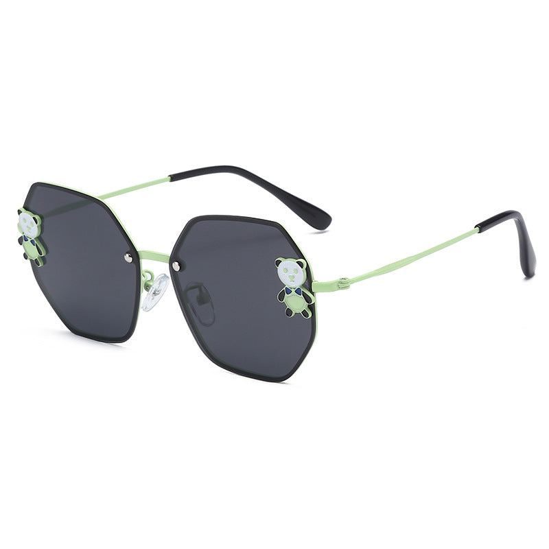 Resin Children's Cartoon Panda Sunglasses