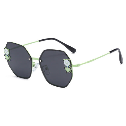 Resin Children's Cartoon Panda Sunglasses