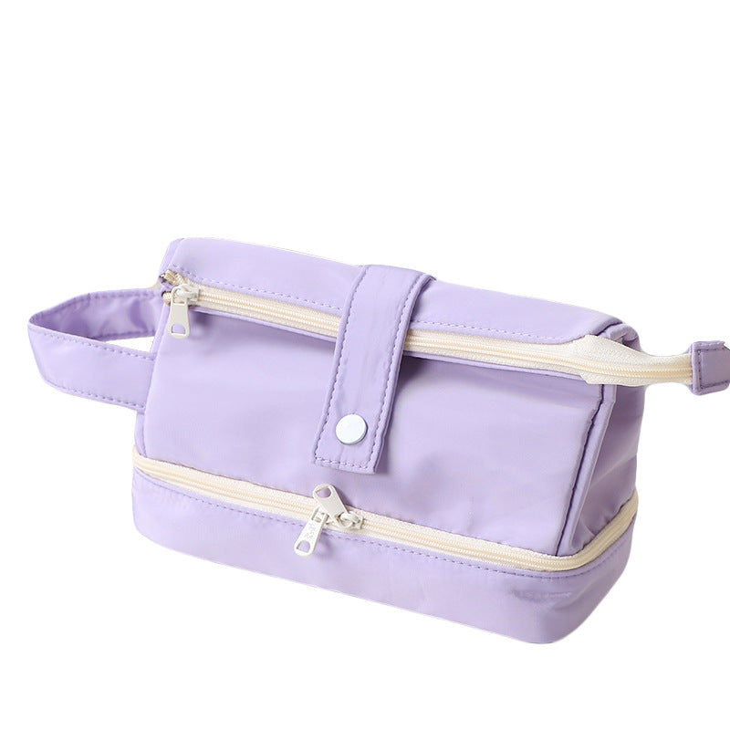 Large Capacity Color Matching Woven Pencil Case