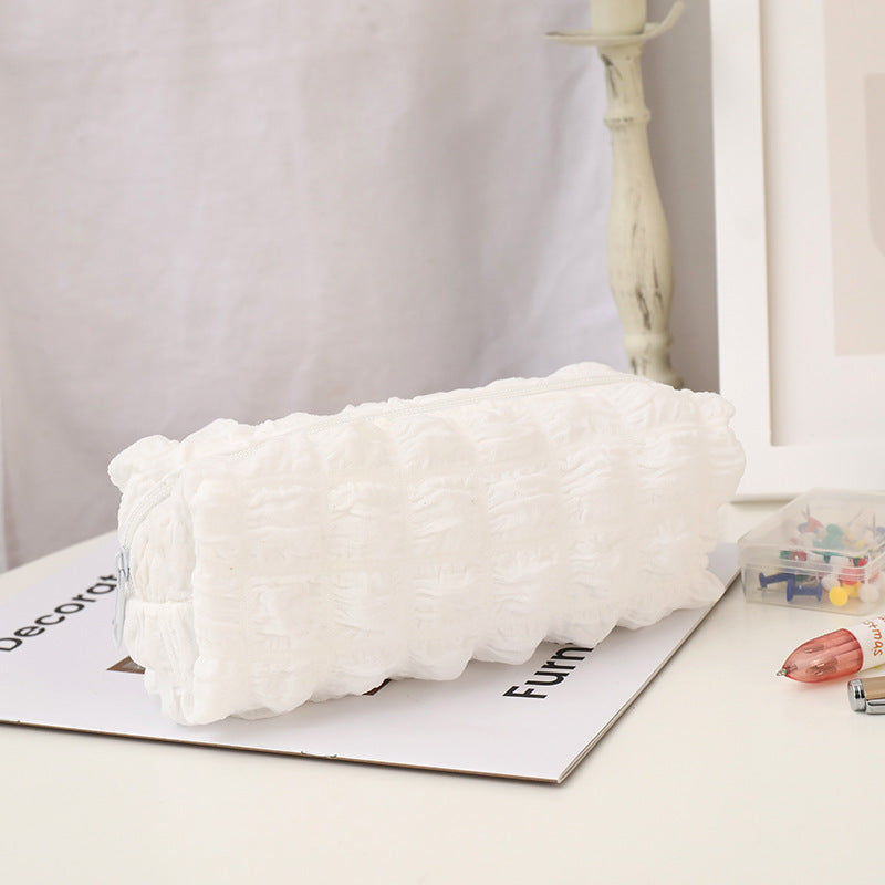 Large Capacity Puff Polyester Pencil Case