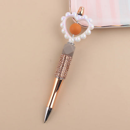 Beaded Pens Love Beaded Silicone Water Diamond Beaded