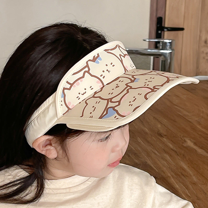 Cotton Kids Summer Breathable Empty Top Hat