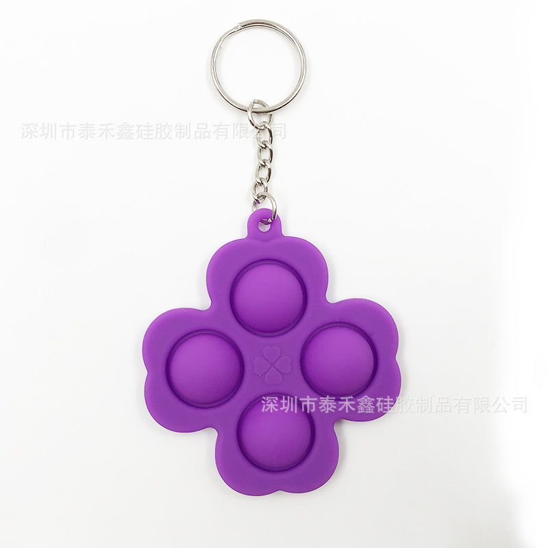 Silicone Rodent Killer Keychain Finger Bubble Music Toys