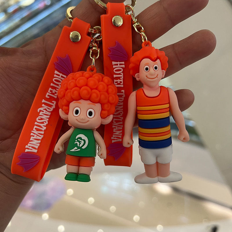 Cartoon PVC Silicone Keychains Creative Keychain