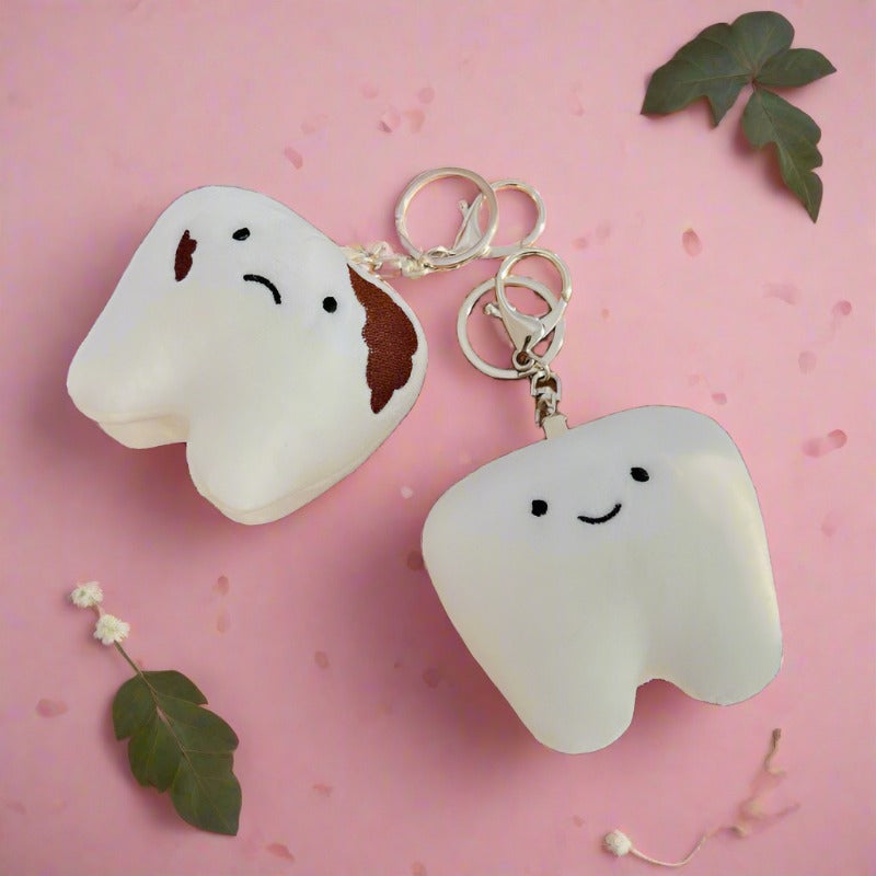 Tooth Doll Plush Keychain