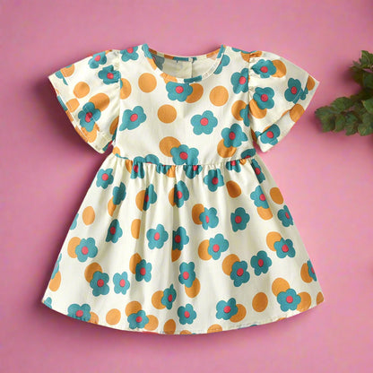 Children's Cotton Shirt Printed Short Sleeved Shorts Set