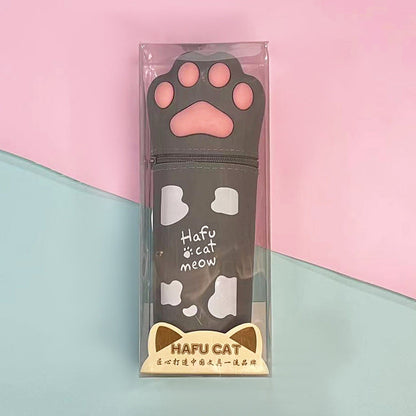 Cartoon Cute Cat Claw Silicone Pen Case Retractable Pen Holder