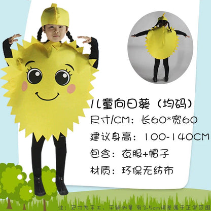 Children's Fruit and Vegetable Costume Environmental-Friendly