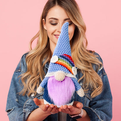Polyester Knitting Rainbow Elf Rudolph Faceless Doll Colorful