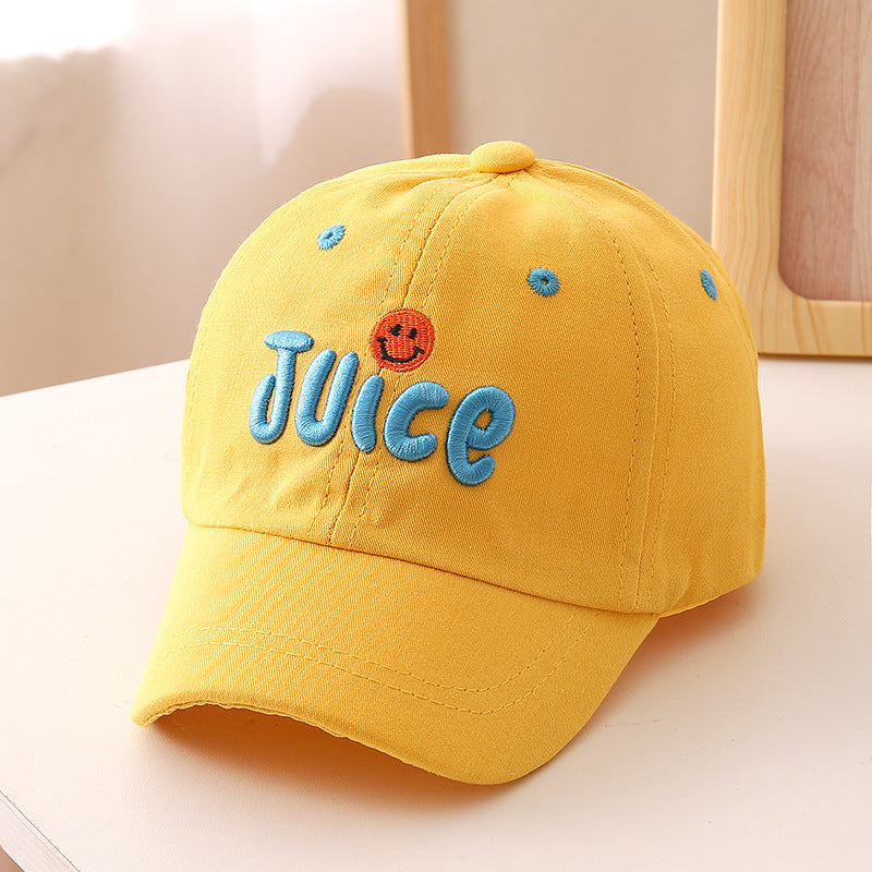 Cotton Embroidered Letter Children's Baseball Caps