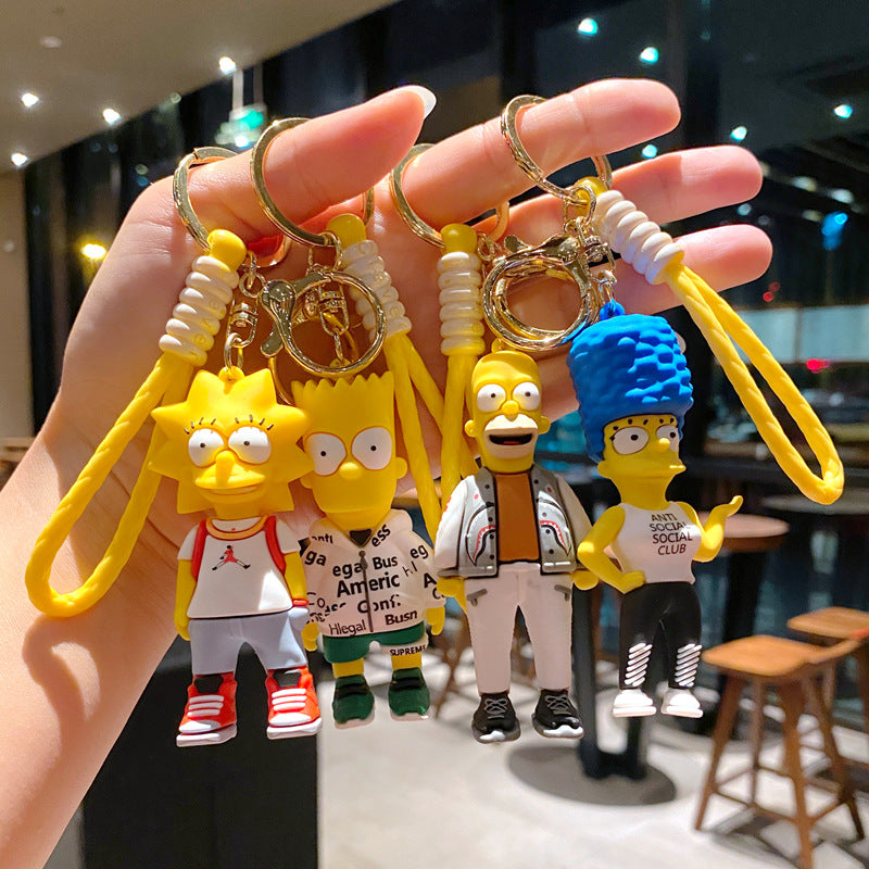 Cartoon Cute PVC Soft Keychains Silicone Creative Keychain