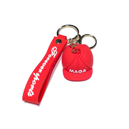 Cartoon Hat PVC Soft Keychain Creative Keychain