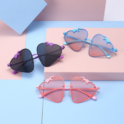 Resin Cartoon Strawberry Sunglasses