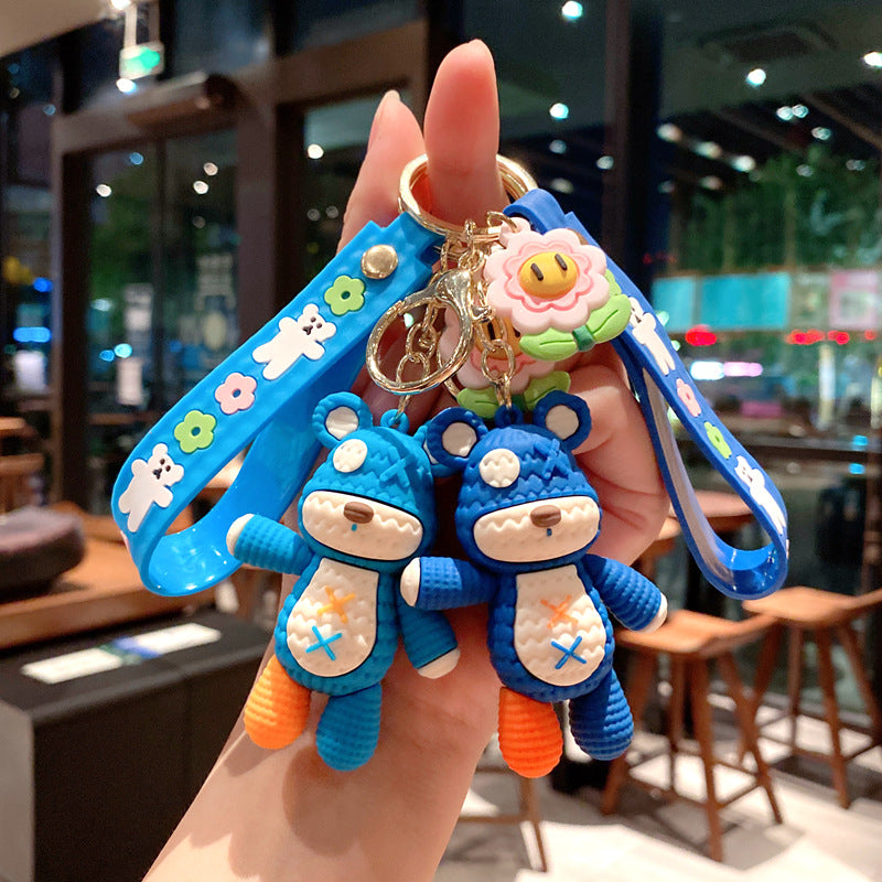 Cartoon Woolen Bear Cute Keychain
