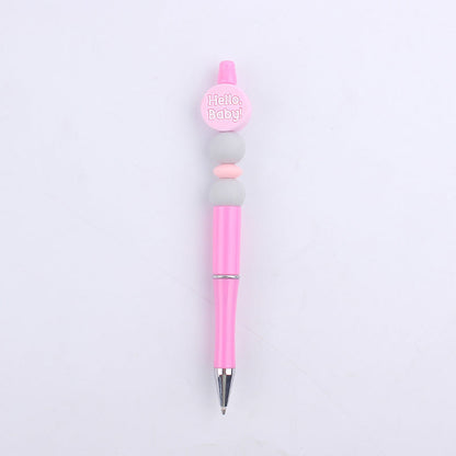 Cartoon Baby Round Silicone DIY Bead Pen