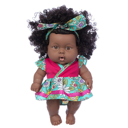Wholesale Simulation Doll 8-inch African Black Doll Cute Doll
