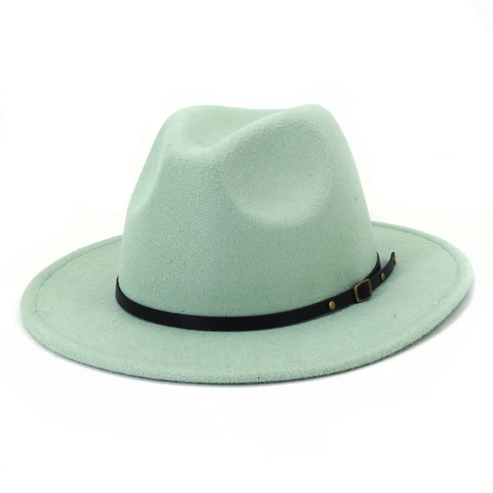 Jazz Hat Autumn And Winter British Retro Top Hat Fashion Women's Woolen Hat Wholesale Women's Hats