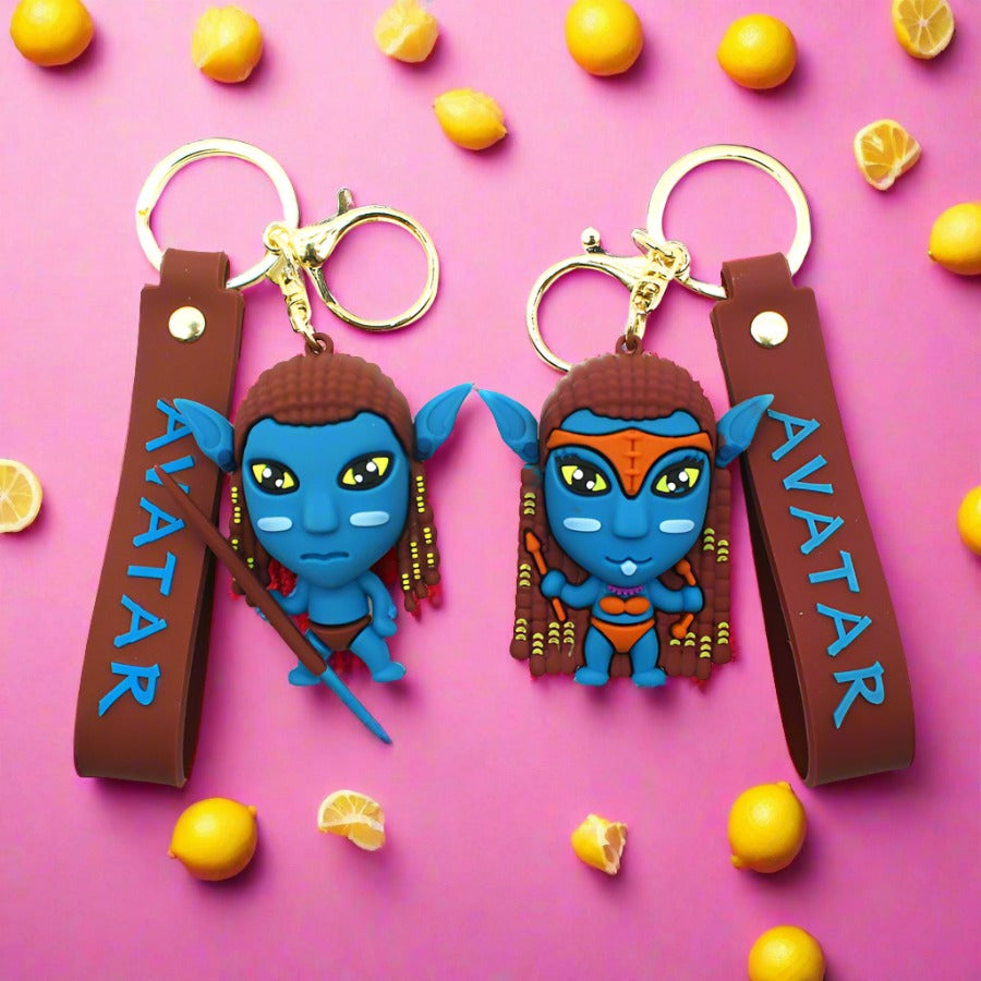 Cartoon 3D Glue Doll Keychains