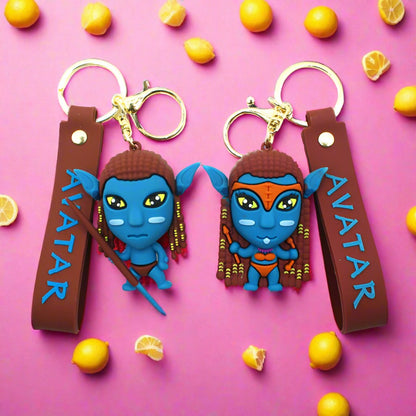 Cartoon 3D Glue Doll Keychains