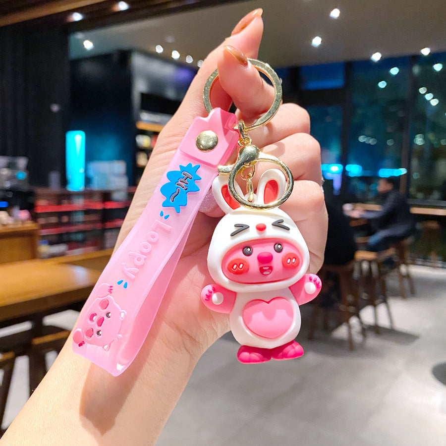 Cartoon Keychains School Bag Pendant Creative Keychain