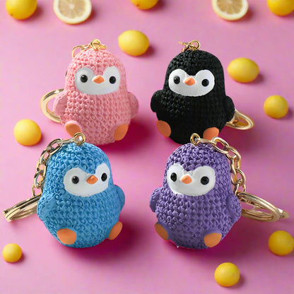 Cartoon Resin Penguin Keychain Cute Keychain