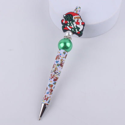 Cute Cartoon Christmas Silicone Bead Creative BallPoint