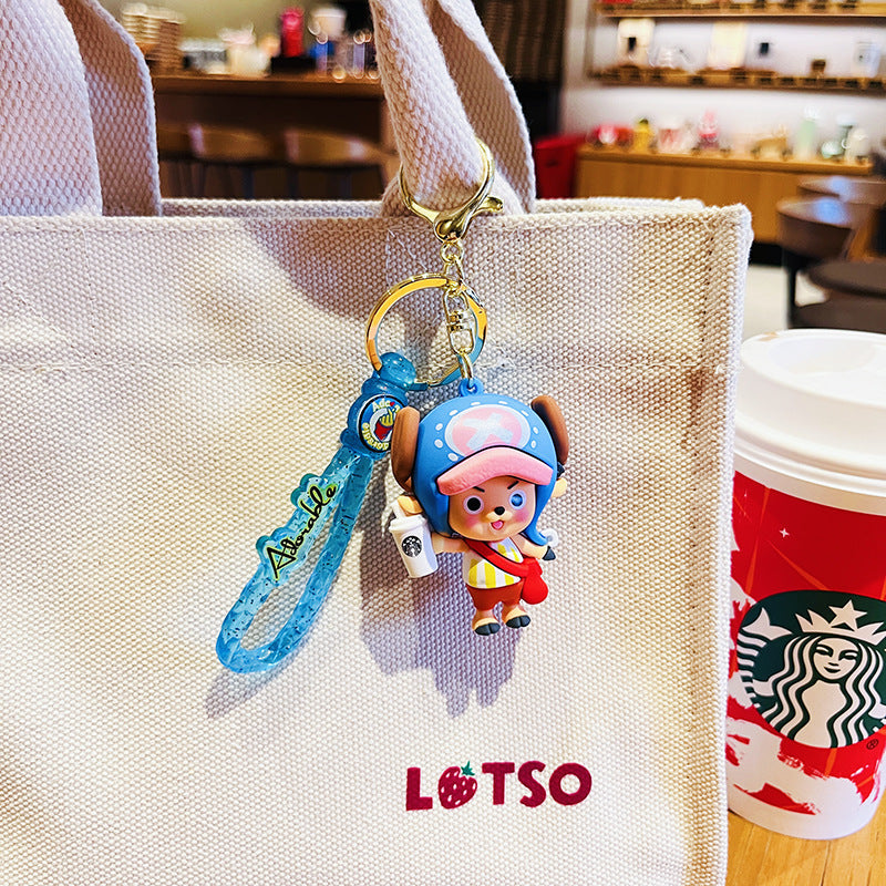 Cartoon Anime PVC Soft Keychain Creative Keychain
