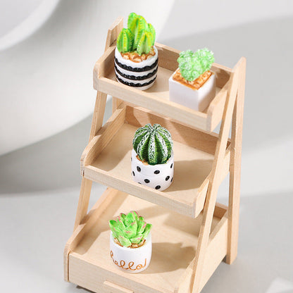 Succulent Plant Resin Ornaments