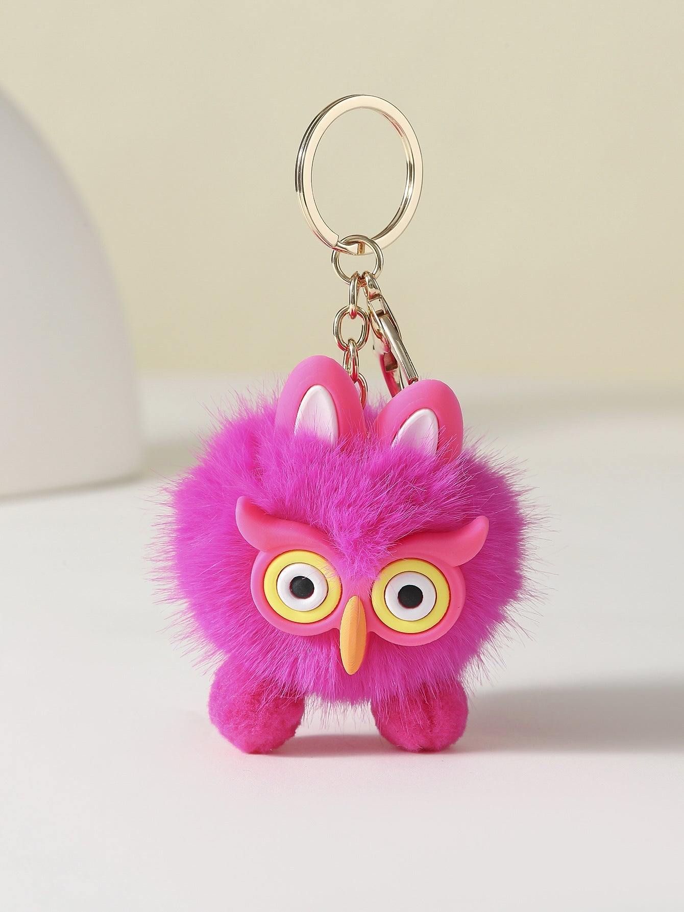 Cartoon Plush Owl Keychain Creative Keychain Cute Keychain