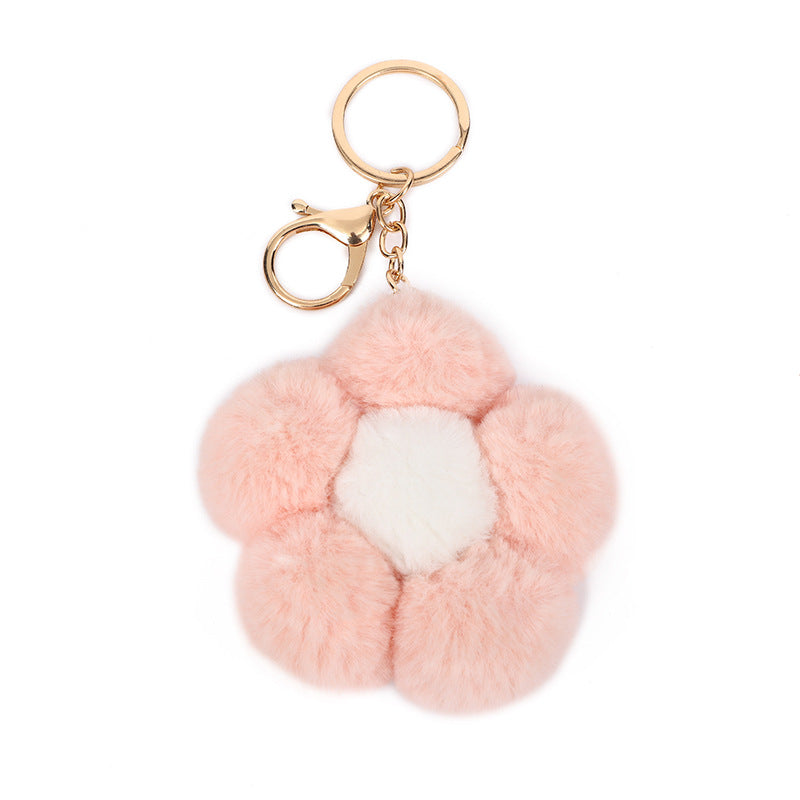 Flower Plush Keychain