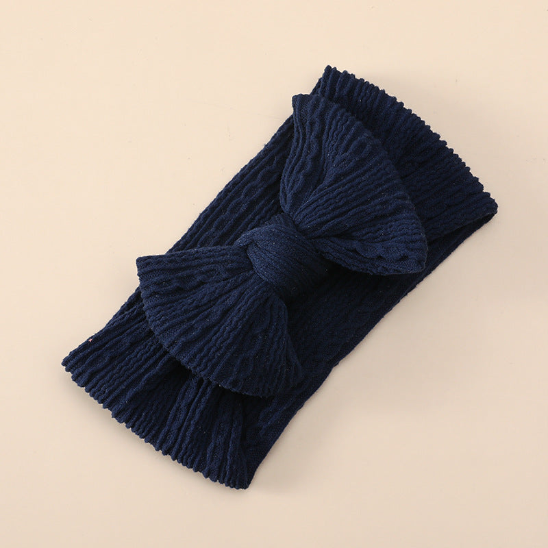 Wholesale Bow Knot High Stretch Nylon Jacquard Baby Headband