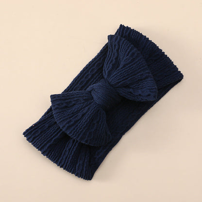 Wholesale Bow Knot High Stretch Nylon Jacquard Baby Headband