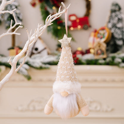 Polyester New Christmas Faceless Doll Doll Elderly Decoration