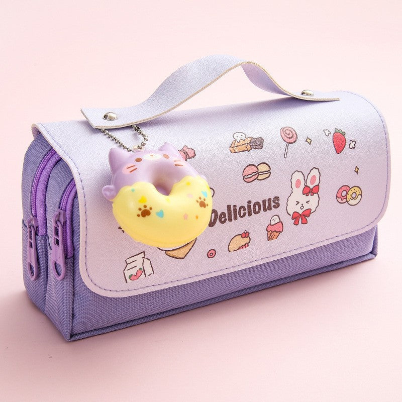 Canvas 3D Decompression Pencil Case
