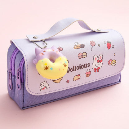 Canvas 3D Decompression Pencil Case